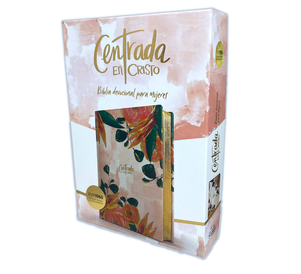 Biblia Devocional para Mujeres Centrada en Cristo RV1960, imit. piel floral